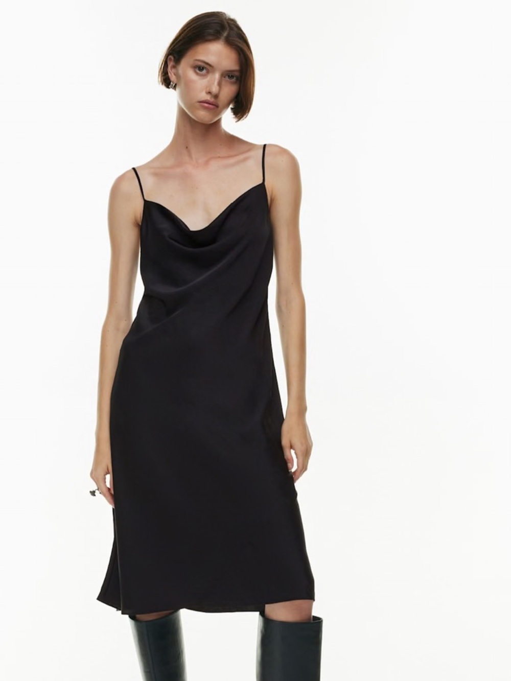 Aritzia - cowl neck slip dress